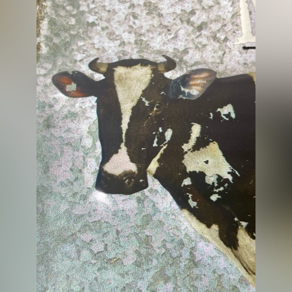 *Farm Fresh Milk Gray Hanging Metal Sign - Picture 9 of 13
